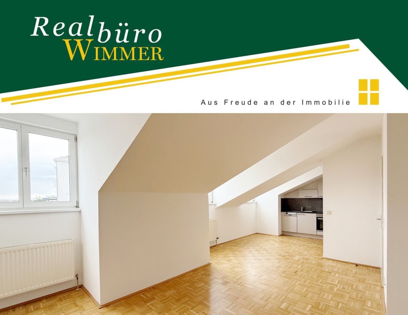 Sehr helle und gepflegte 2-Zimmer-Dachgeschosswohnung - Nähe Krankenhaus