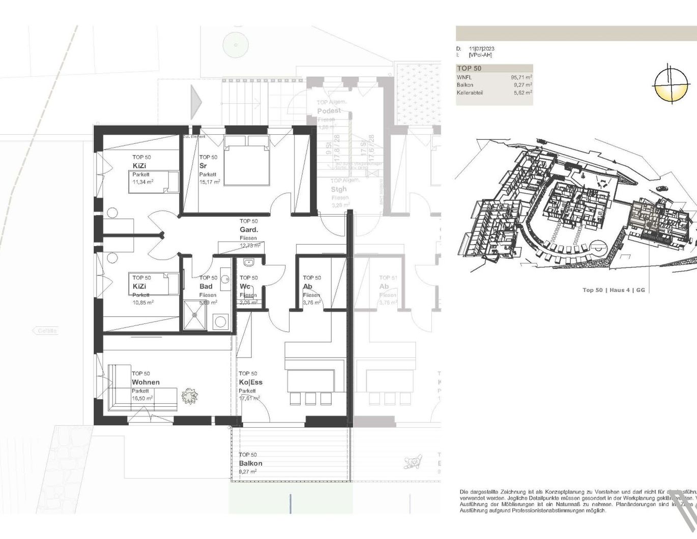 Hohe Wohnbauförderung- Familienwohnungen mit 3 Schlafzimmer in einem Neubau