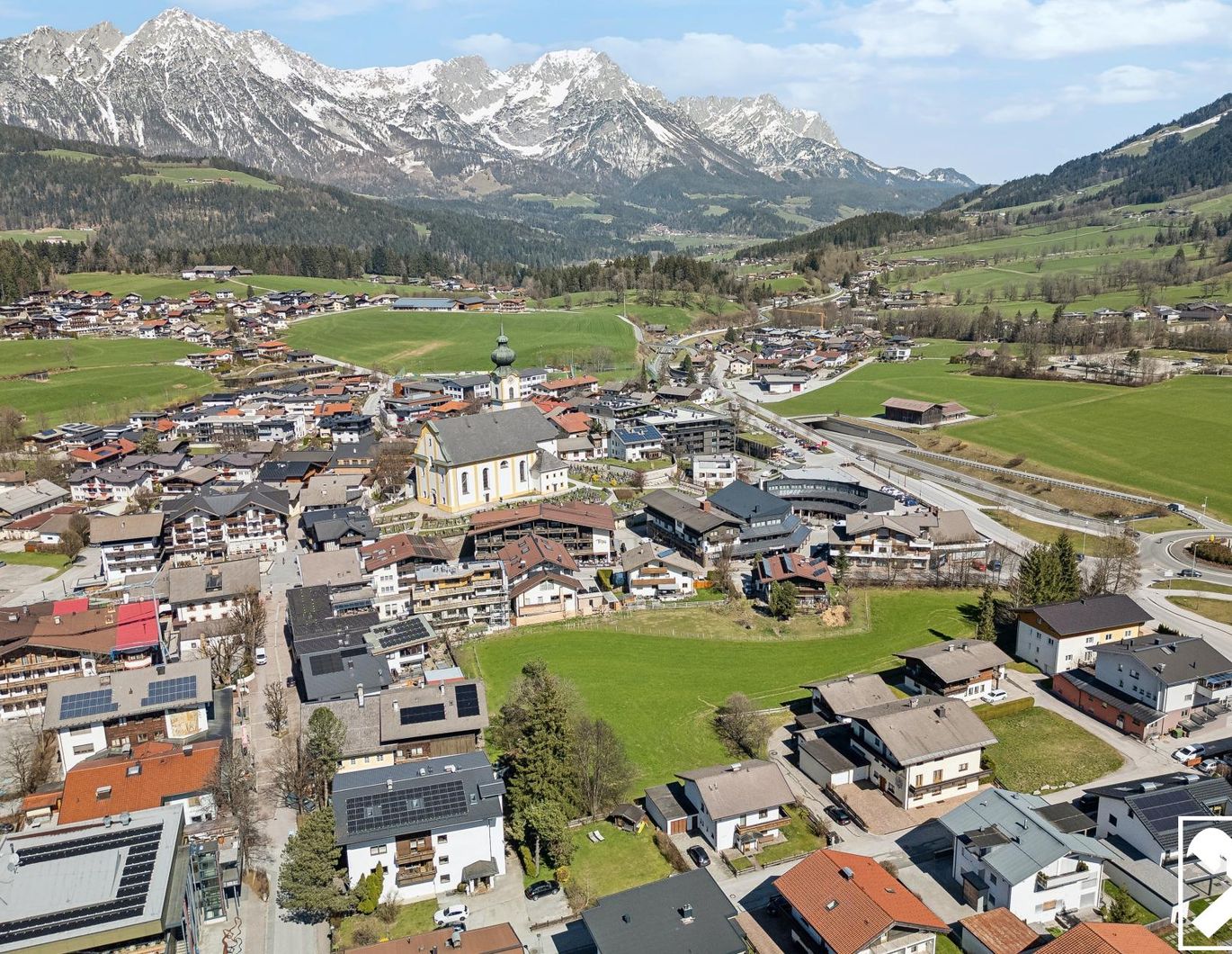 Einfamilienhaus in zentraler Toplage mit Blick auf den Wilden Kaiser
