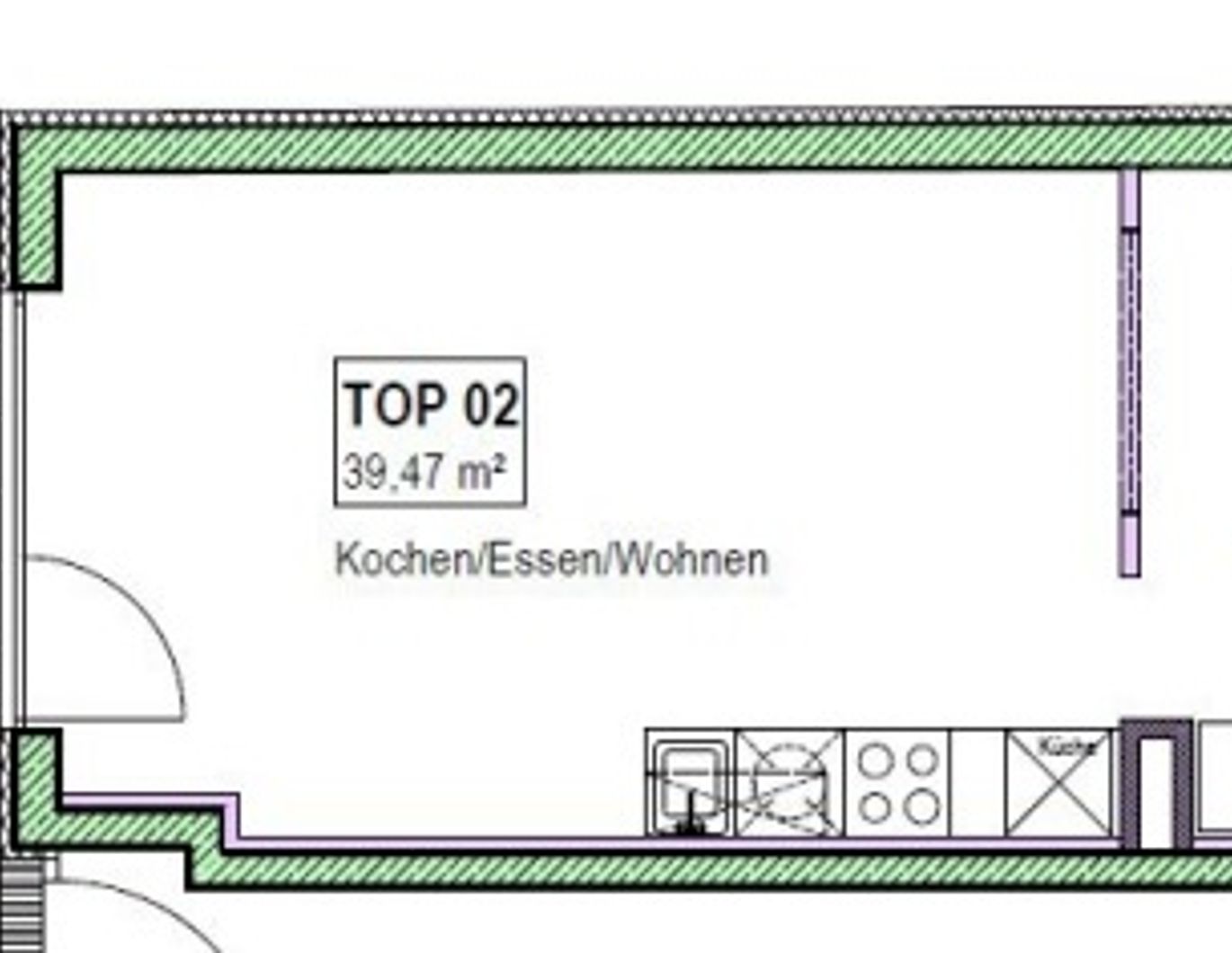Entzückende Garconniere mit Garten im 22. Bezirk