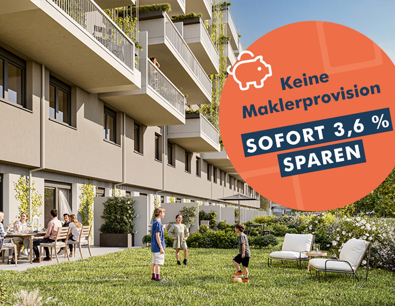 5-Zimmer Gartenwohnung mit 'Home-Office' und zwei Badezimmern