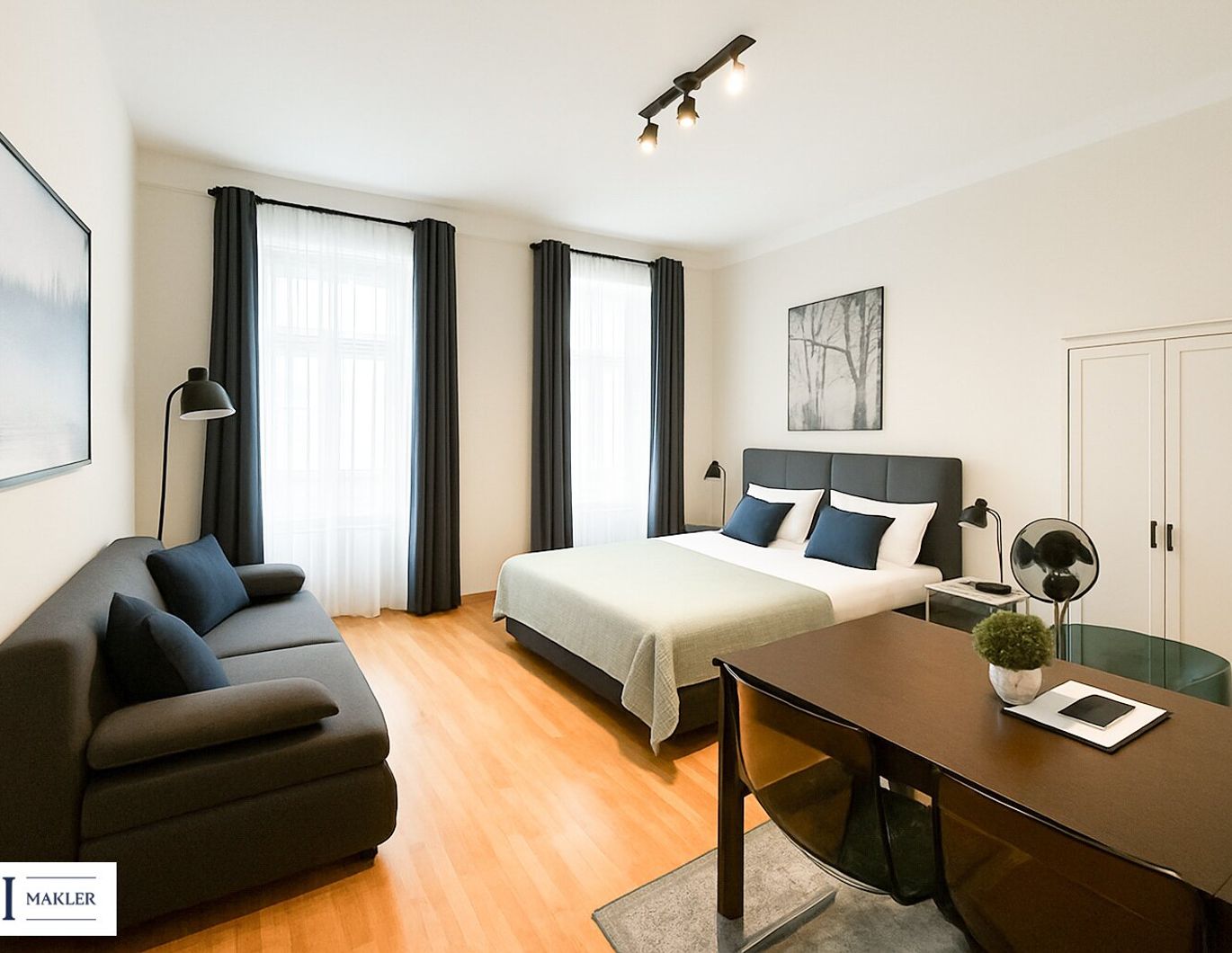 Urban leben - möblierte 2-Zimmer-Wohnung bei der Favoritenstraße