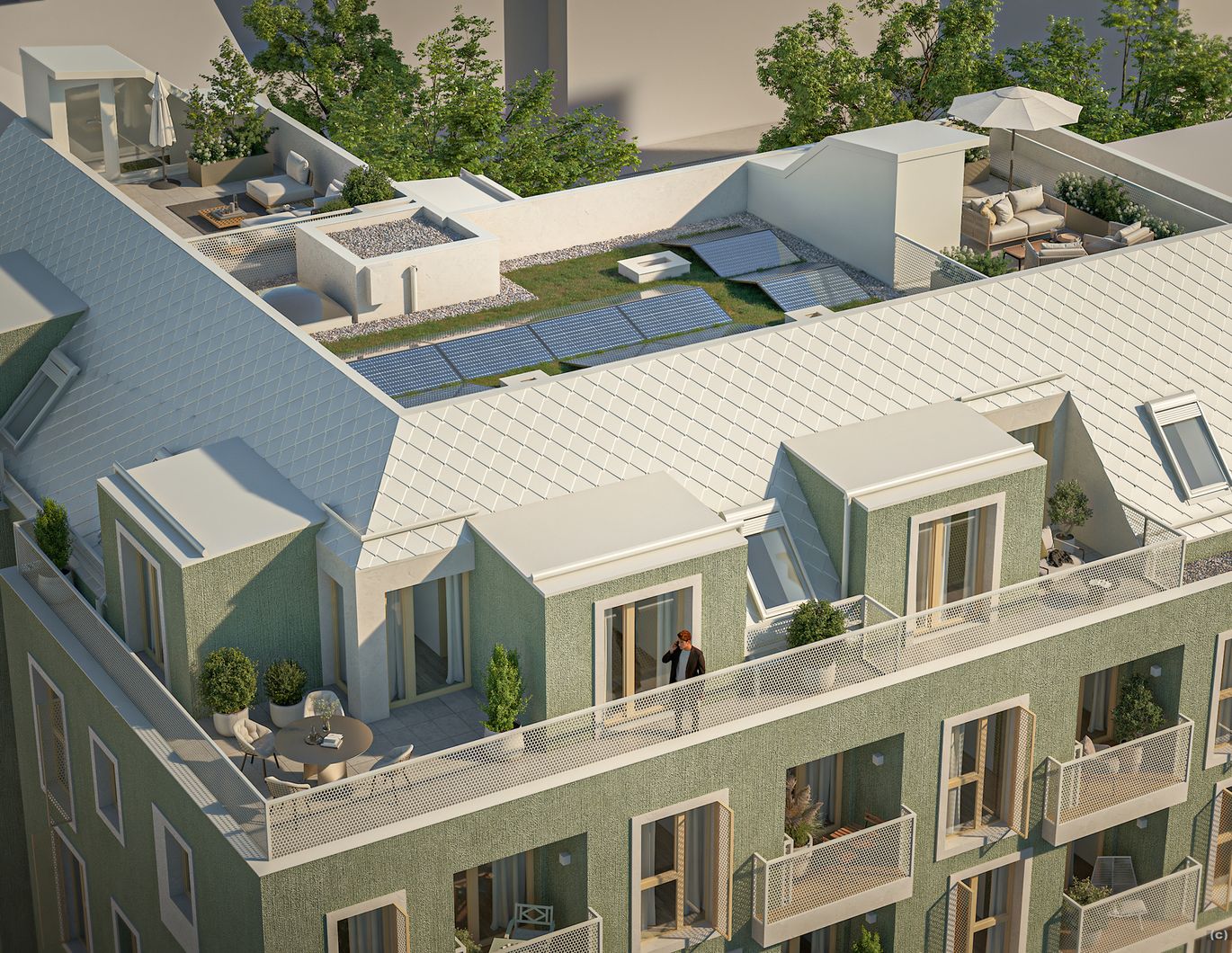 DAVID 59: exquisites Familiendomizil mit hochwertiger Ausstattung und XL-Dachterrasse über den Dächern Wiens!