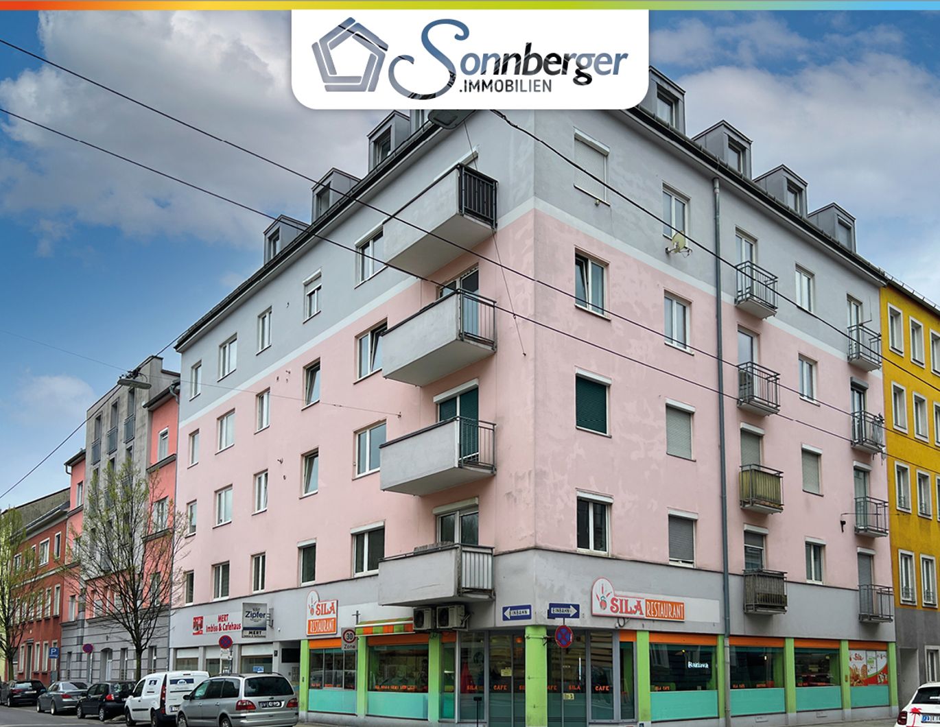 STARTKLAR - 2-Raum-Mietwohnung mit Balkon in zentraler Lage in Linz