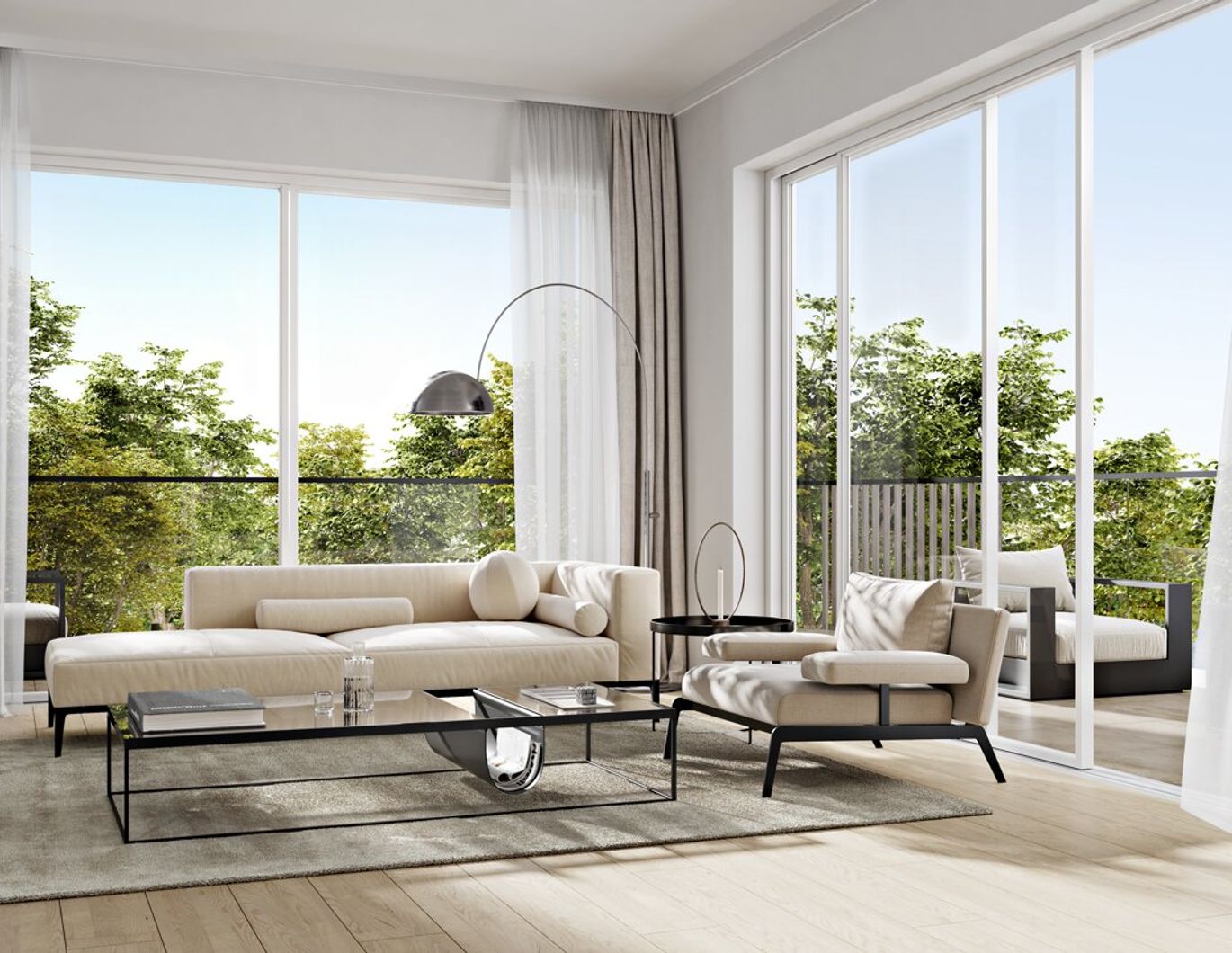 Nachhaltig Wohnen mit Grünblick: Entdecken Sie die 4-Zimmerwohnung mit 15m² Balkon