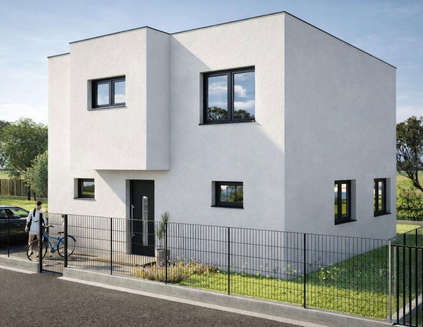 Neubau-Einfamilienhaus in Gerasdorf bei Wien - nur 50m zur Wiener Stadtgrenze!