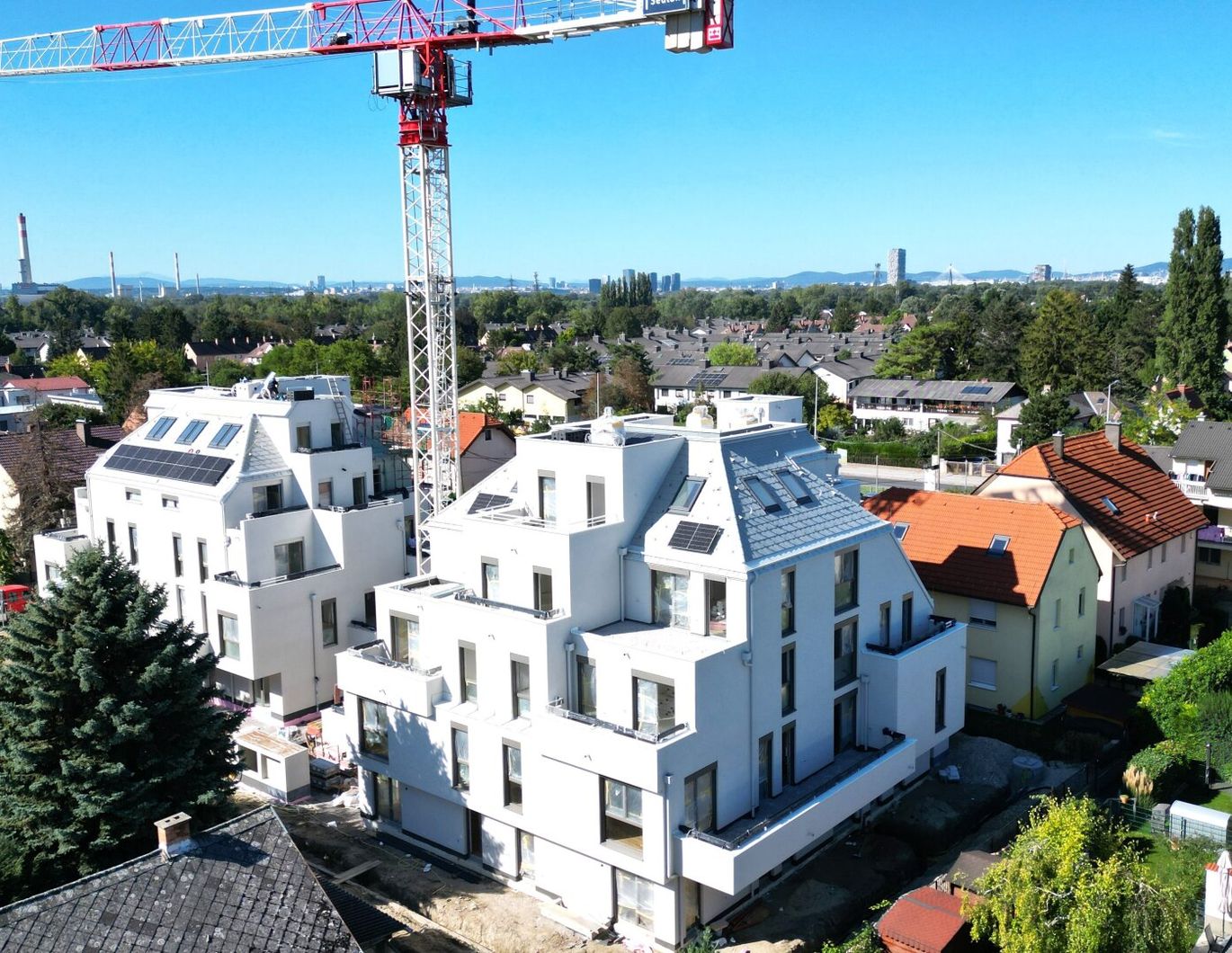 Herbstaktion! WOW- Hier will ich leben! TOP-Neubauprojekt - Klimaaktiv Bronze! Ideale Raumaufteilung + Luftwärmepumpe und Solaranlage + Grün- und Ruhelage + Garage! Wiens schönste Wasser-Platzl ums Eck!