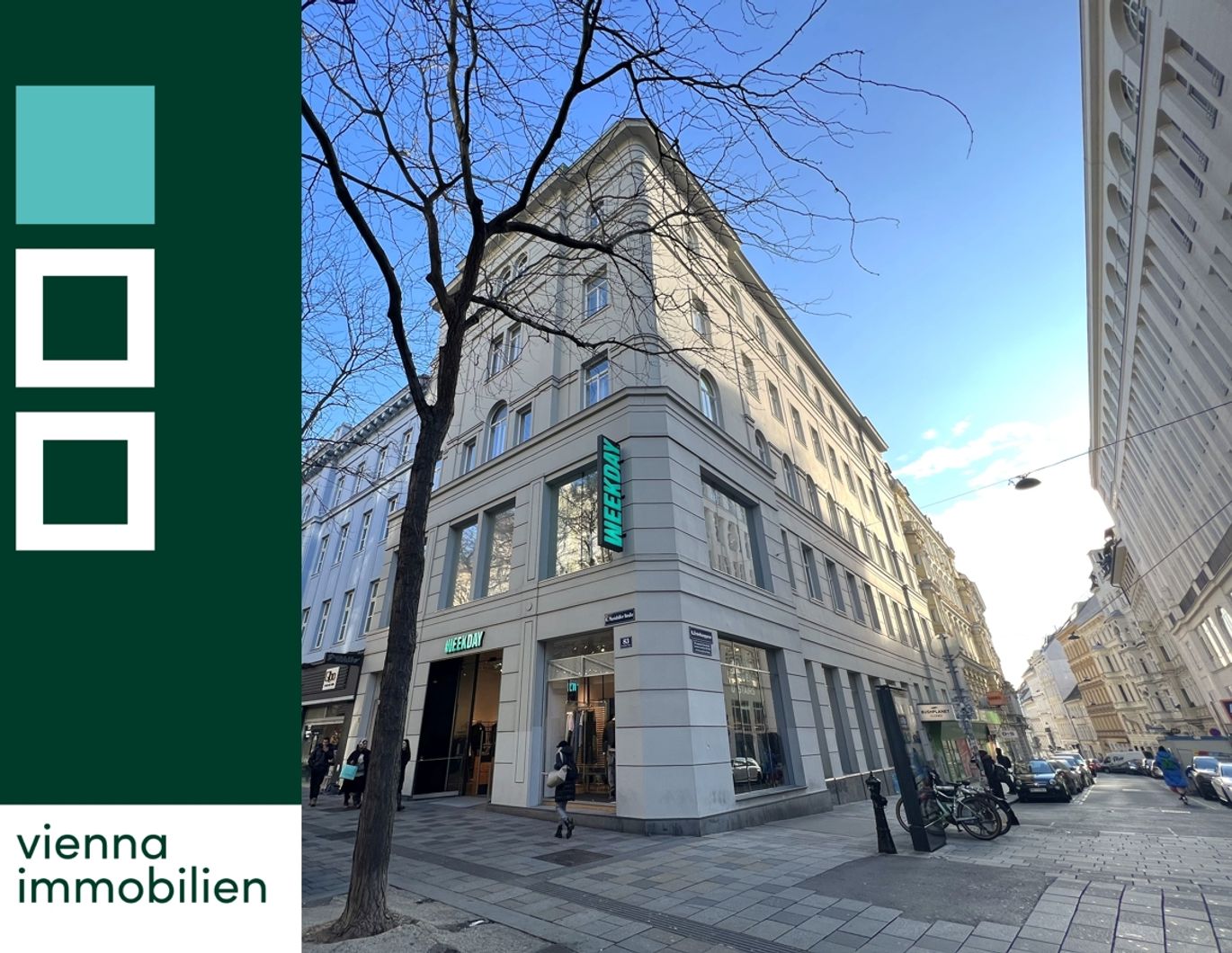 Stilaltbauwohnung mit Blick auf die Mariahilferstraße