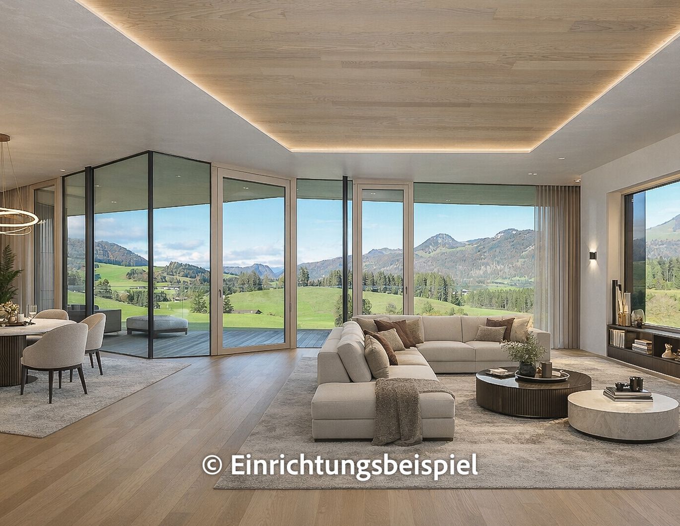 Architektenvilla mit Pool und unverbaubarer Aussicht