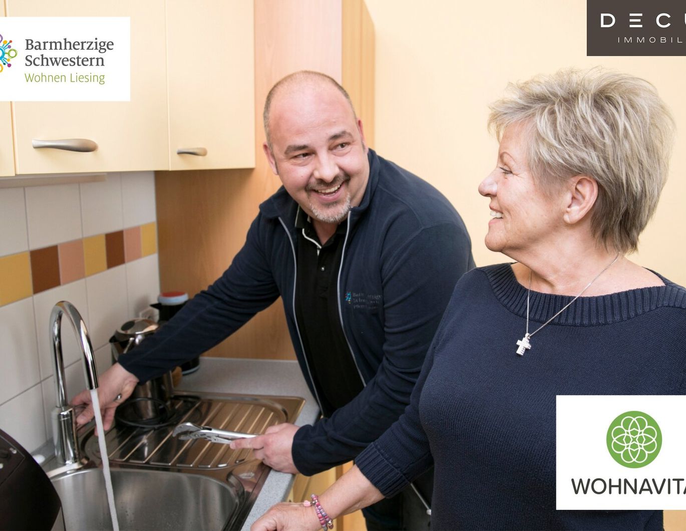 | FÜR PERSONEN ÜBER 60 JAHREN | ZWEI ZIMMER | AB SOFORT | LOGGIA | WESTSEITE