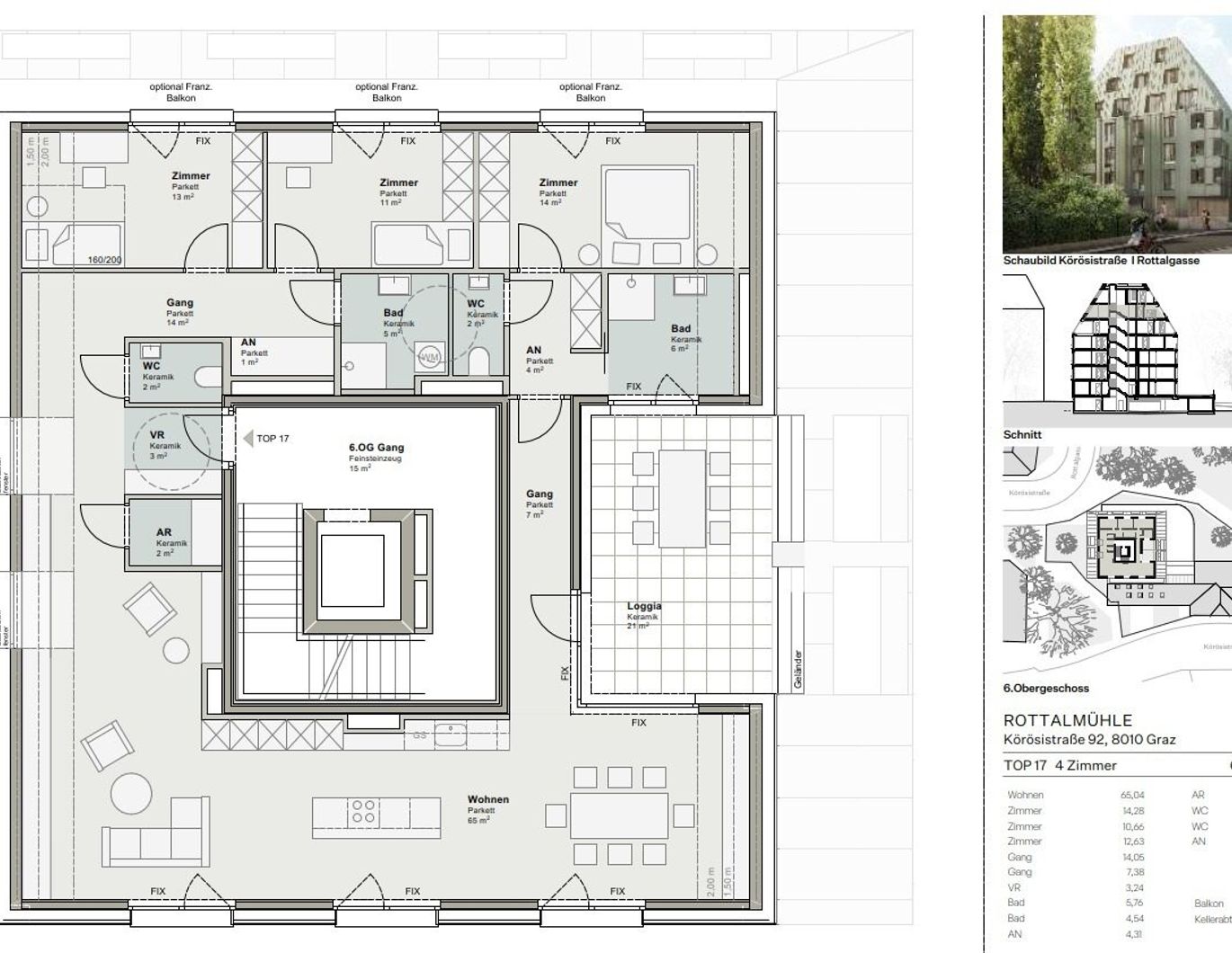 Graz-Geidorf: Rückzugsort mit urbanem Flair - stilvolle Neubauresidenz in Grazer Bestlage! Honorarfreifür Käufer: innen!