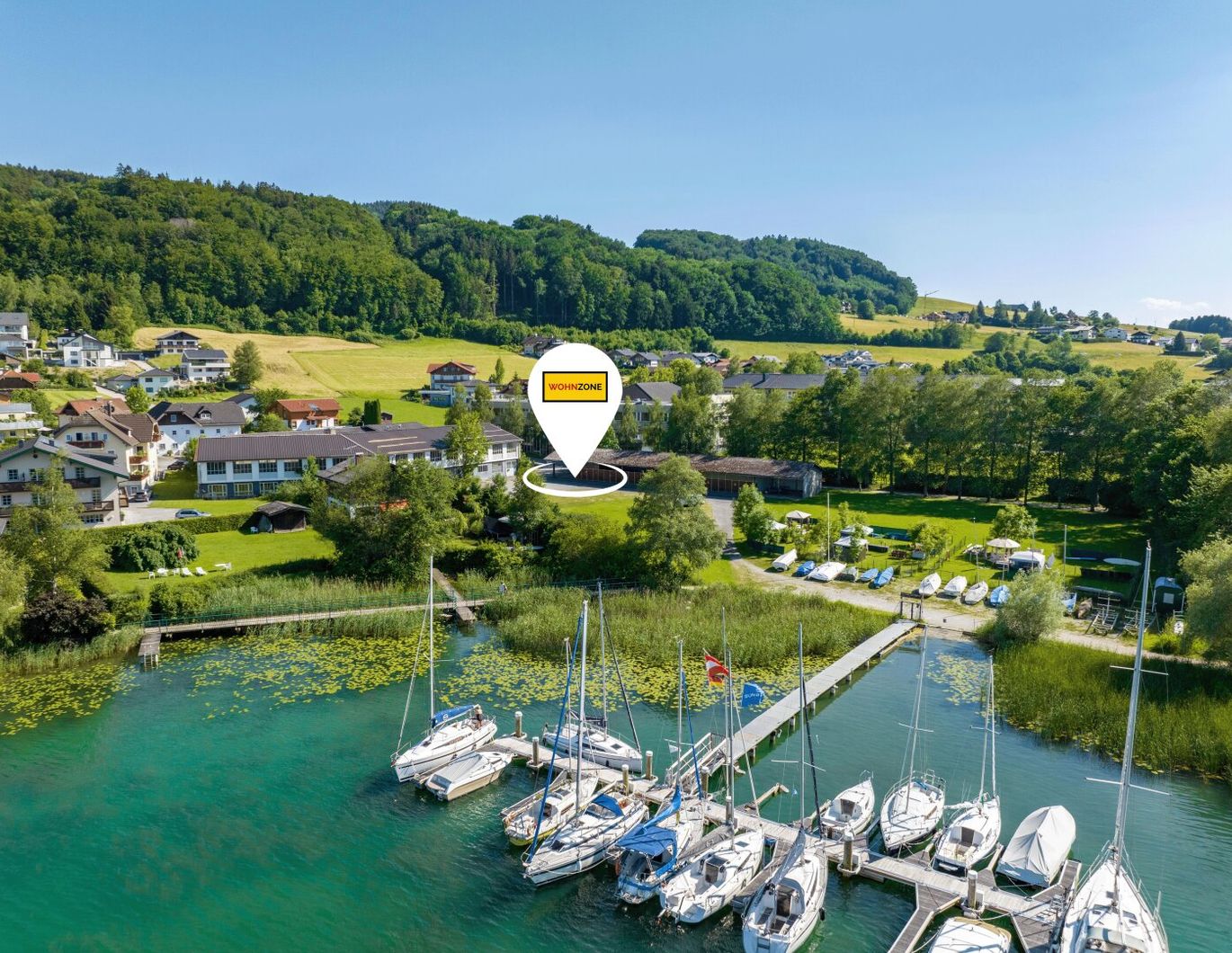 Direkt am Mattsee mit SEEZUGANG: 3-Zimmer Gartenwohnung mit Terrasse