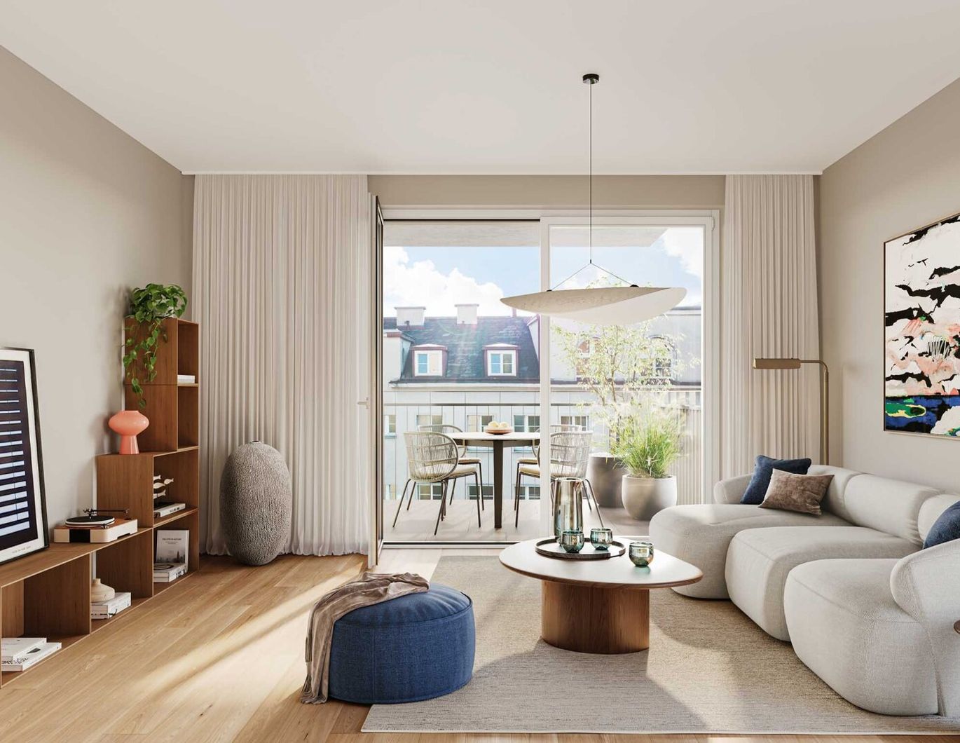 Modern Living: 3-Zimmer-Wohnung mit Balkon, Fußbodenheizung & Deckenkühlung