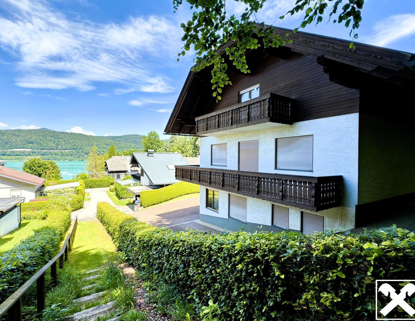 Wörtherseeblick und ruhige Waldrandlage in Auen