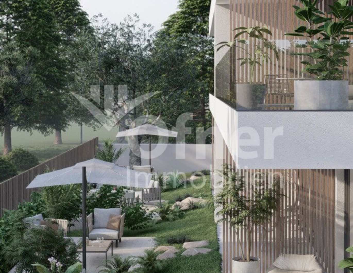 Istrien, Rovinj - Umgebung, Neubau, 2-Zimmer-Wohnung mit Garten