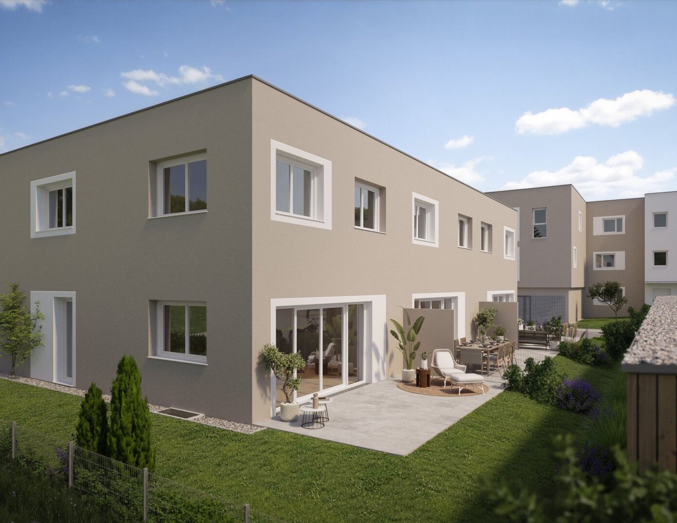 Moderne Reihenhäuser in Lengau