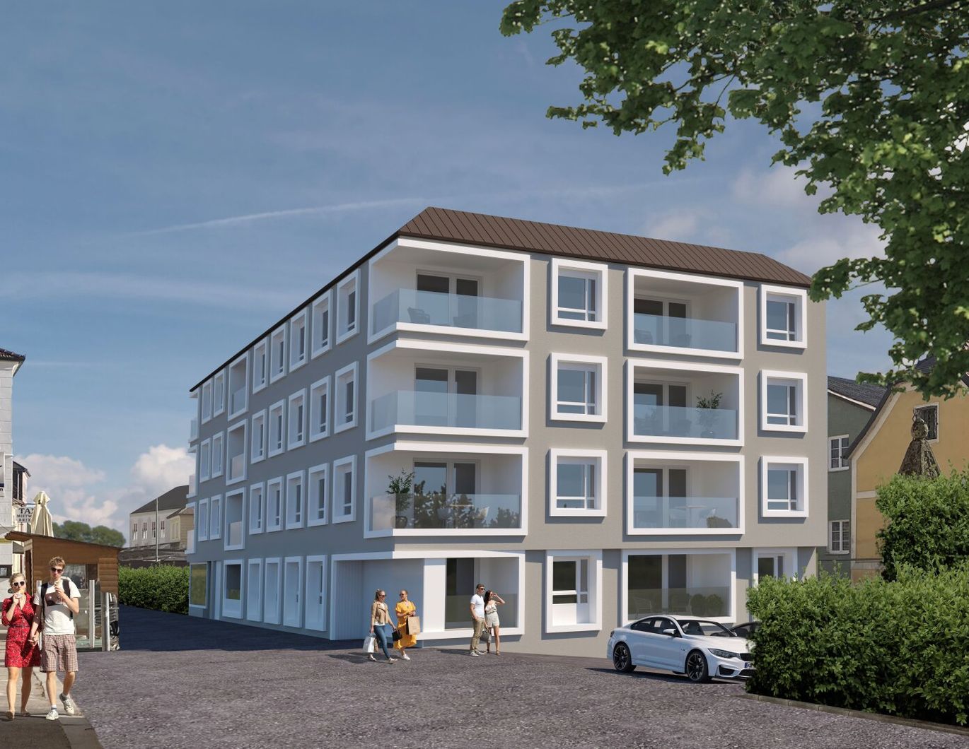 Neubauprojekt direkt am Stadtplatz in Mauthausen - Moderne 2-Zimmer-Genossenschaftswohnung mit Loggia - Für Personen ab 50 Jahren