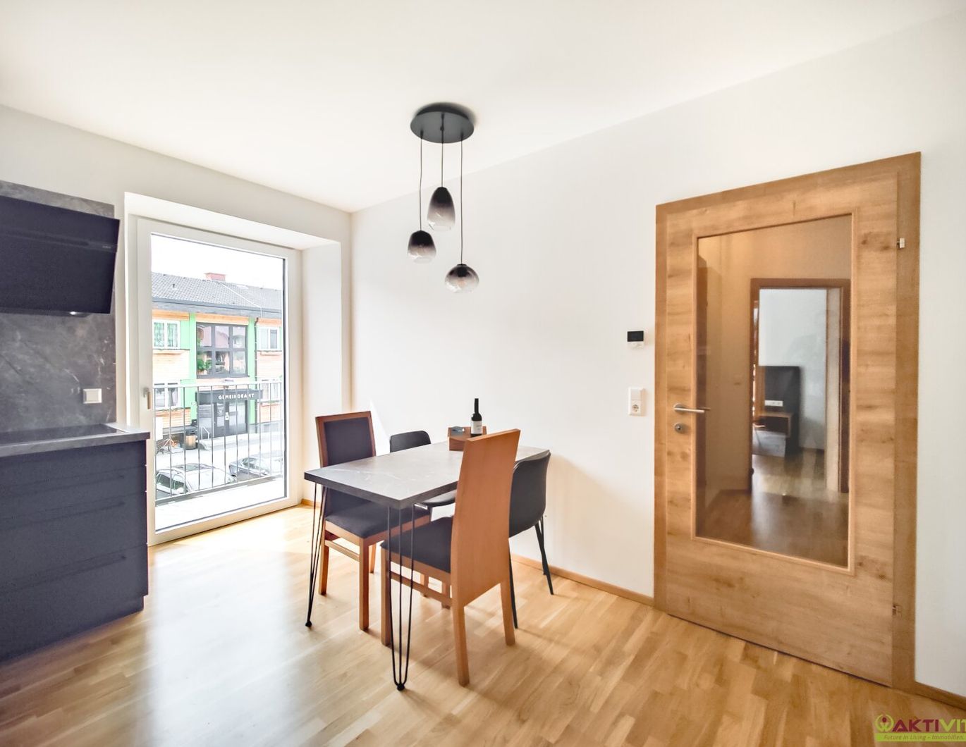 Vermietung, Haupt- & Zweitwohnsitz möglich. - Voll möblierte 2-Zimmer-WE mit Balkon und Stellplatz in Stadl an der Mur.