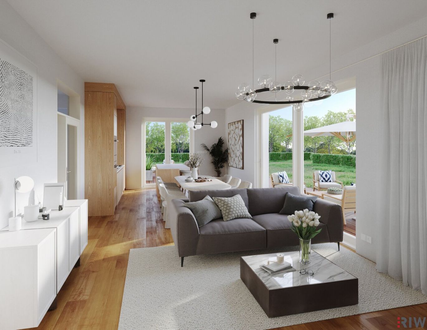 ERSTBEZUG | Exklusive Doppelhaushälfte | ca. 353 m² Garten | 4-5 Zimmer | Süd/Ost | Luftwärmepumpe | 2 KFZ-Stellplätze | 5 Minuten ins Zentrum Perchtoldsdorf