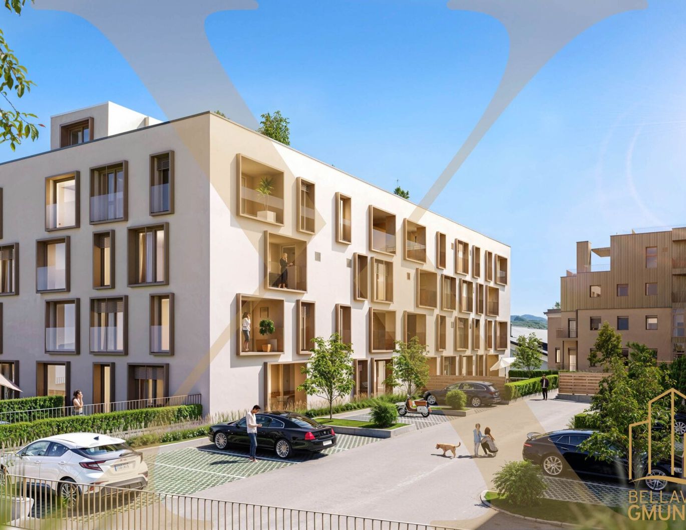Neubau - 3-Zimmer-Wohnung samt gemütlicher Loggia und Garage in Gmunden zu verkaufen!