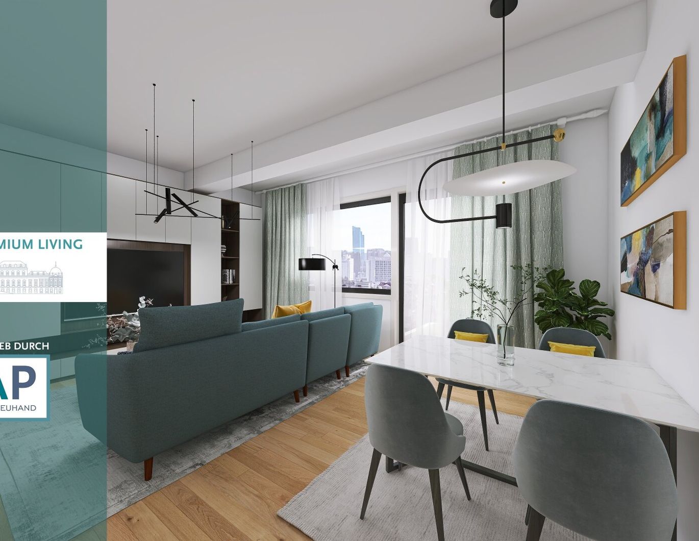 Belvedere Premium Living: 3-Zi. Whg. & Balkon