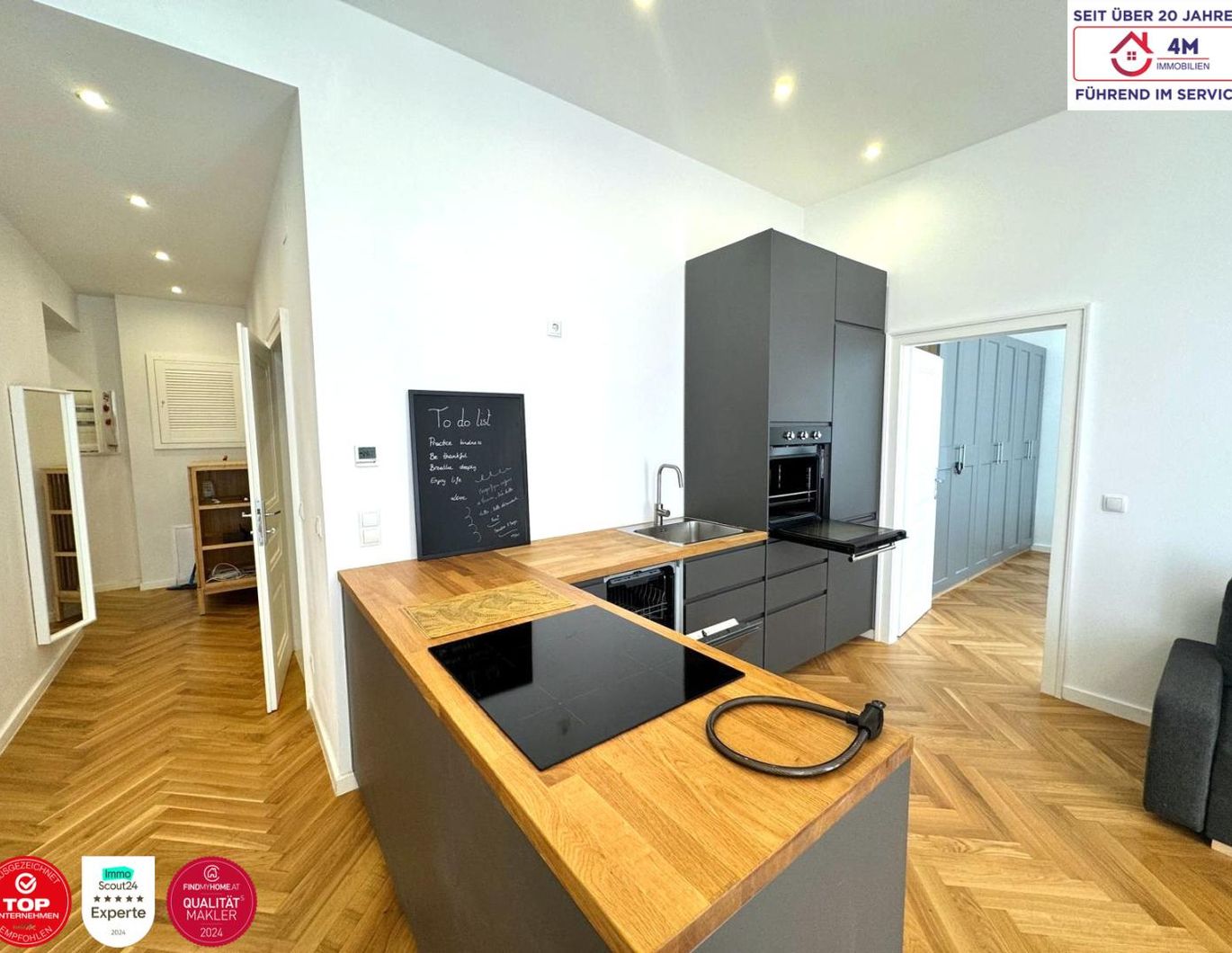 Eleganter Altbau trifft modernen Wohnkomfort - sanierte 2-Zimmer-Wohnung nahe Donauinsel