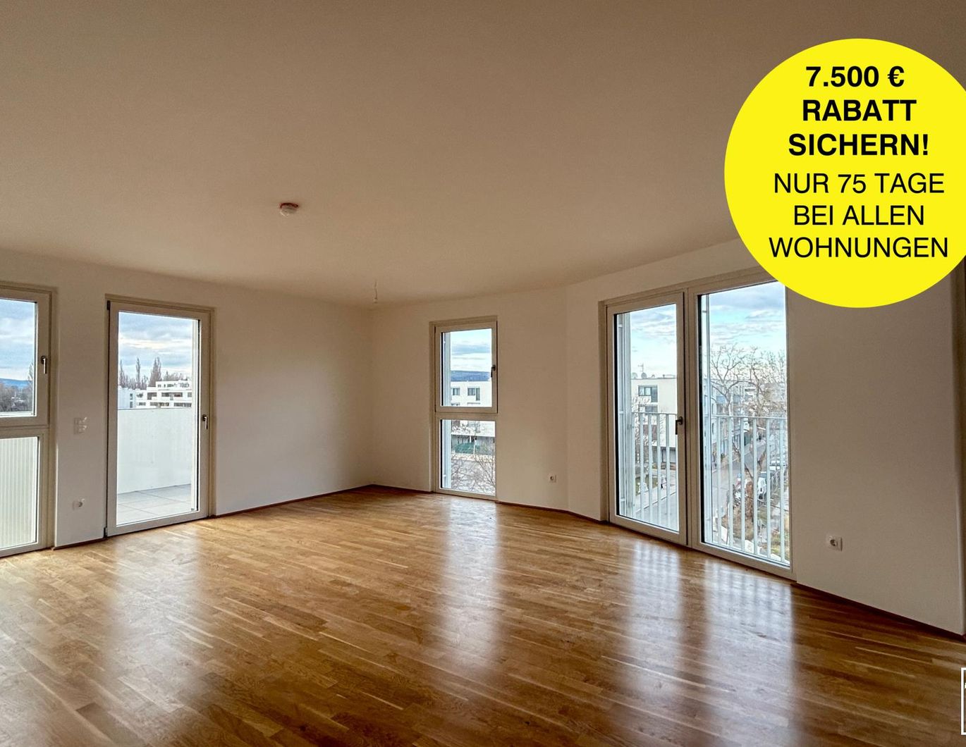 SPAR-AKTION: Top Neubau! 3-Zimmer-Wohnung mit Balkon - Erstbezug & provisionsfrei!