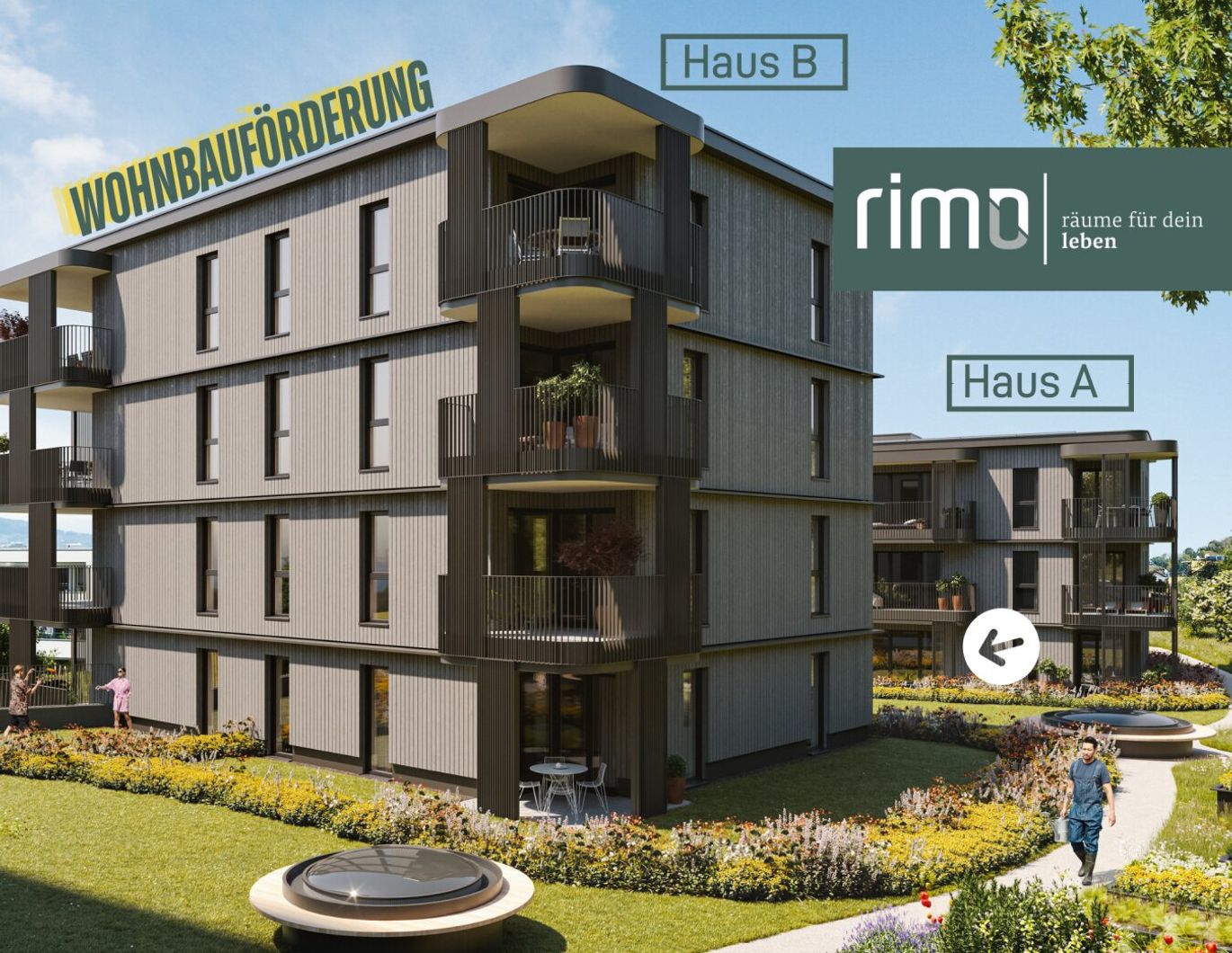 1-Zimmer-Gartenwohnung in Götzis - Top A2