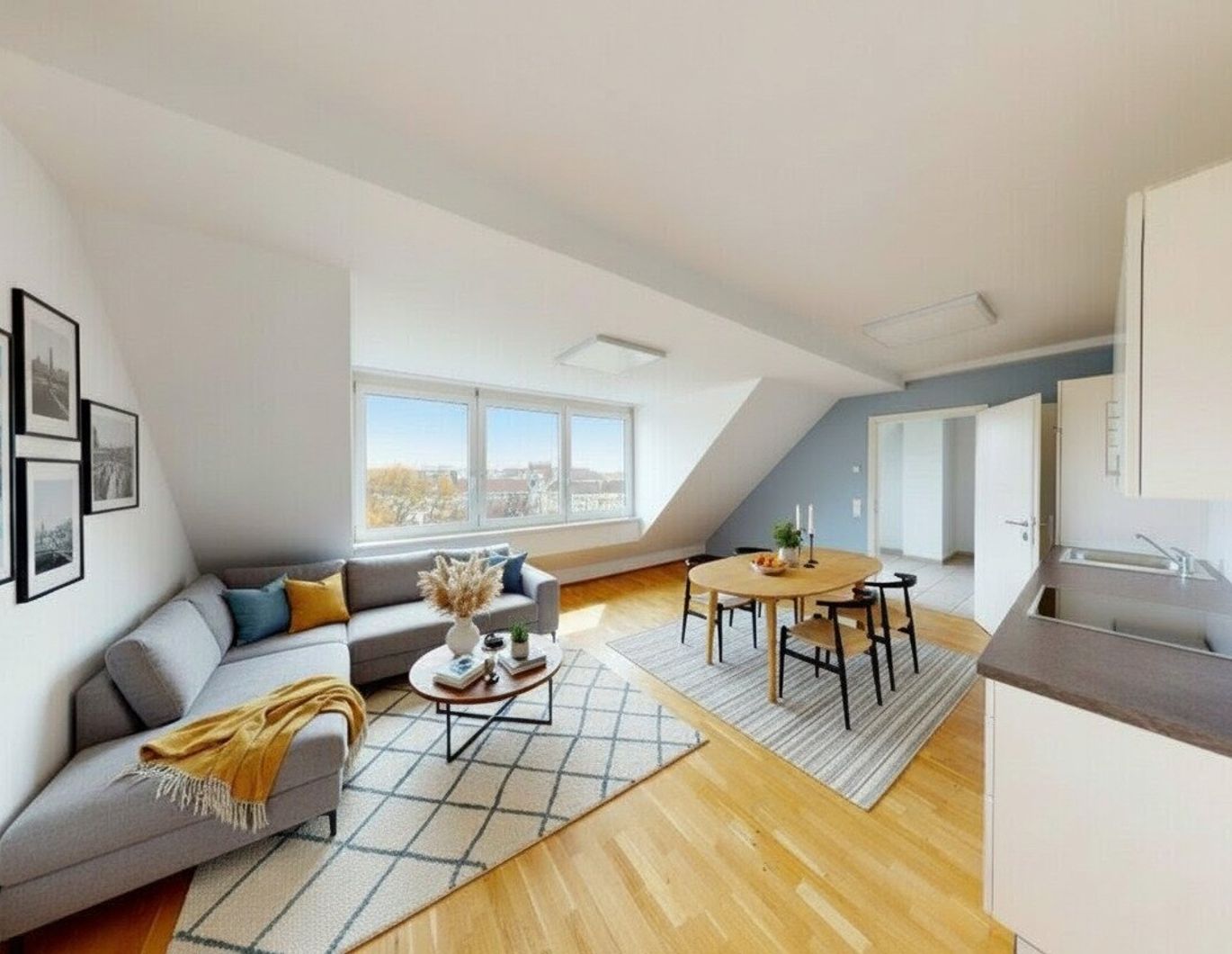 Helle DG-Wohnung mit Terrasse & Garage im gemütlichen Supergrätzl