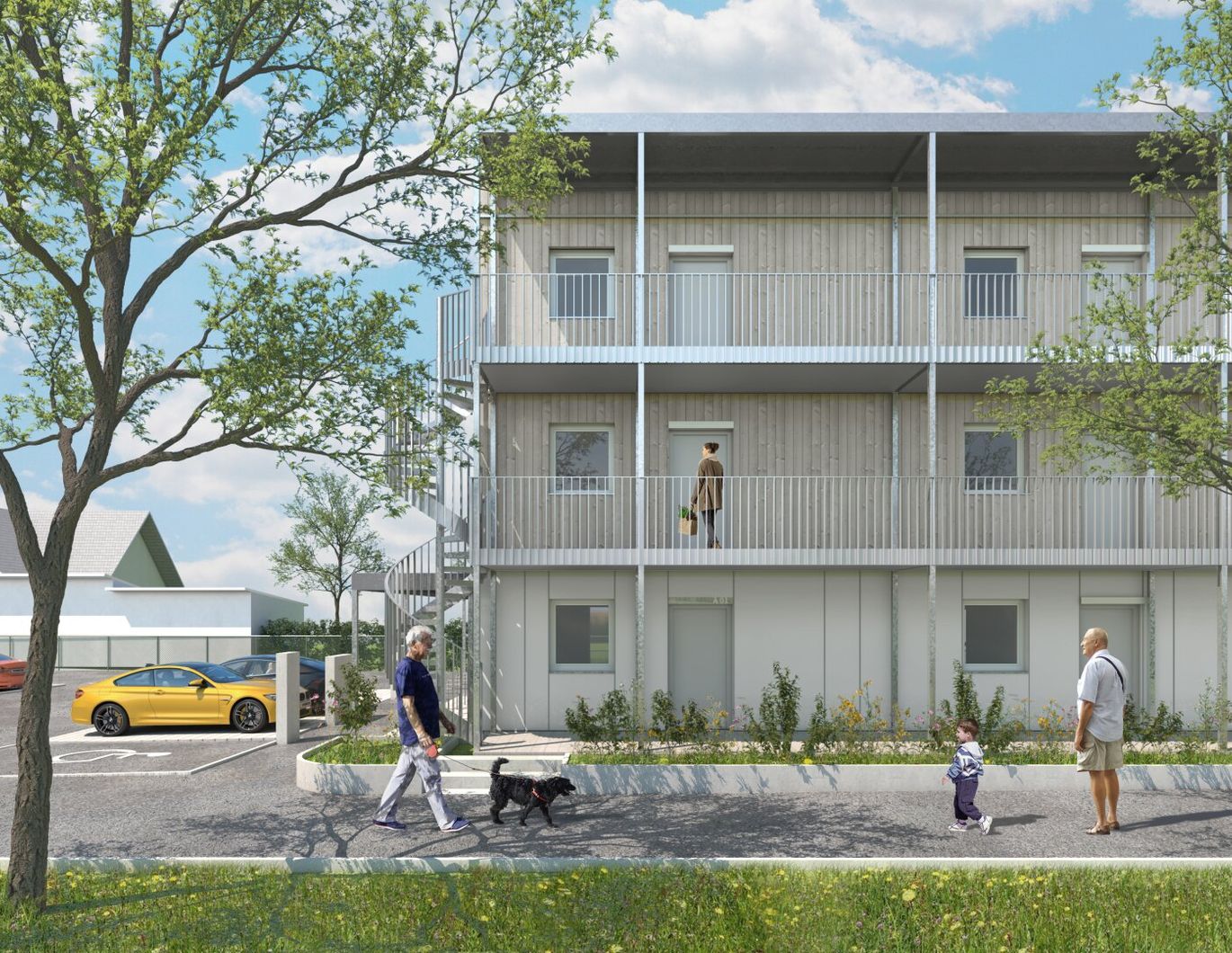 Neubauprojekt Holzblock in der Völkermarkterstraße in Klagenfurt - PROVISIONSFREI