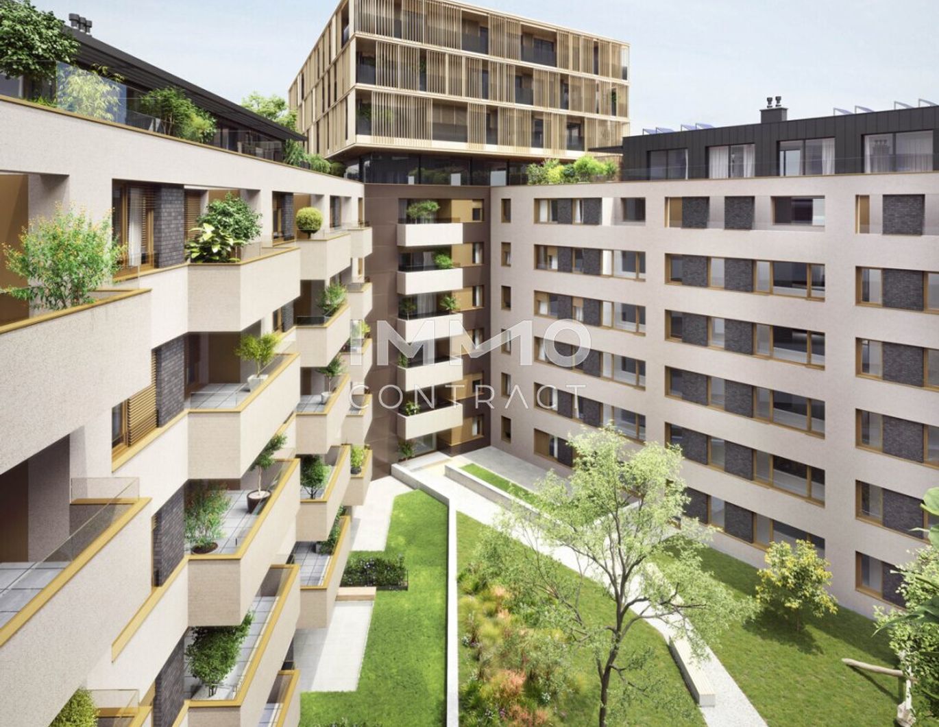 Garten view at the 5th floor: Directly at the main train station: Commission-free