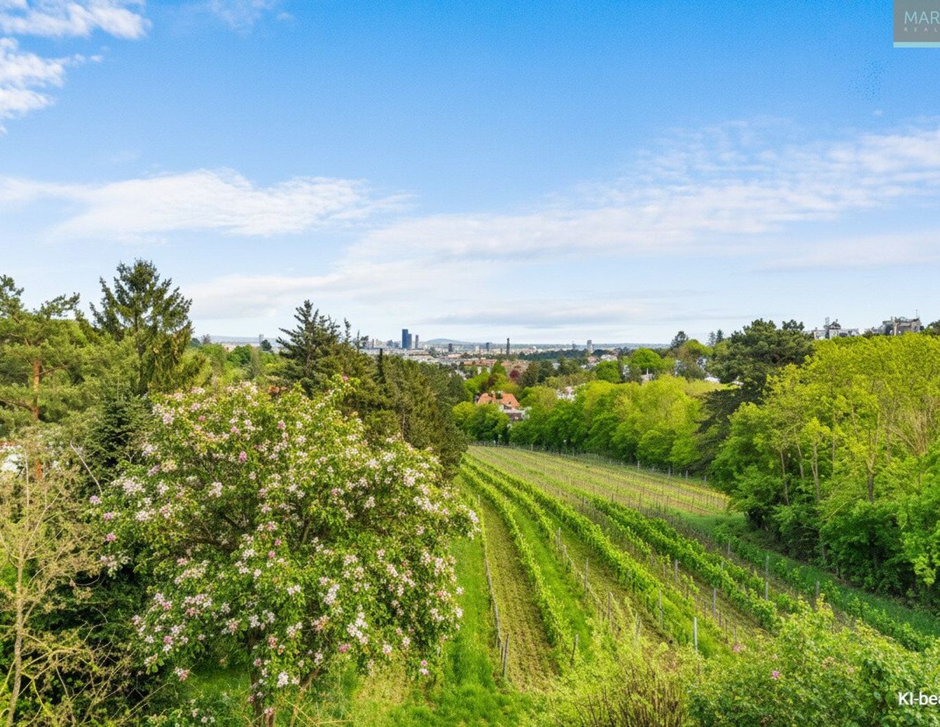 Traumhafte Terrassenwohnung in nobler Grünruhelage direkt beim Weingarten