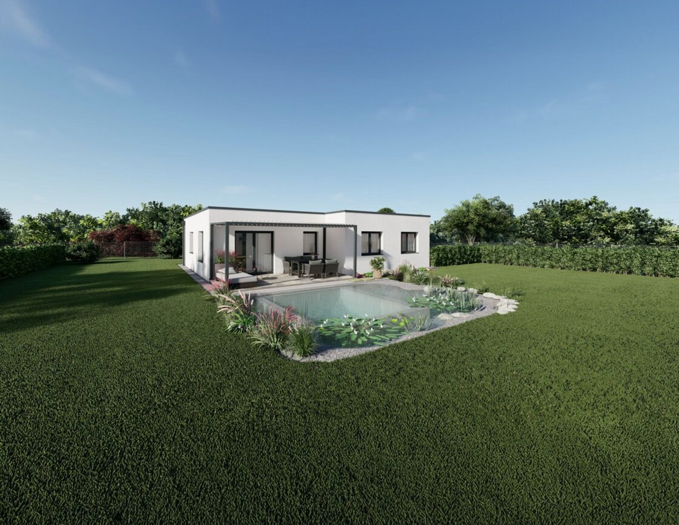 Attraktives Angebot! Neubau-Bungalow in bester Lage in Marchtrenk, bezugsfertig inkl. Grundstück!