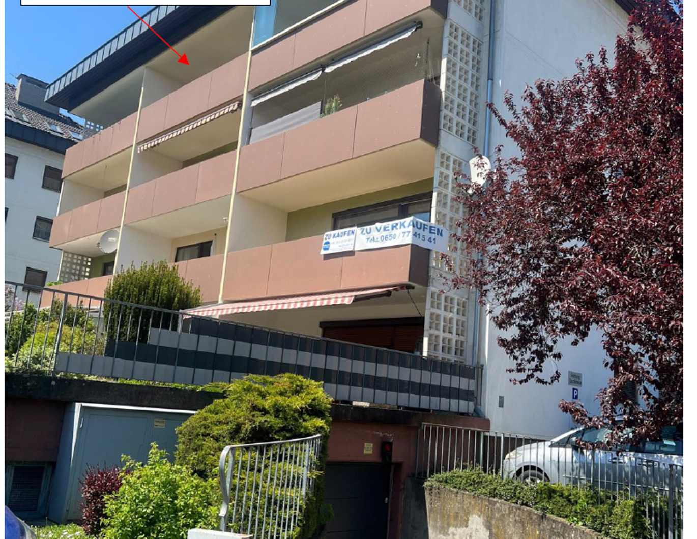 Eigentumswohnung in ruhiger Lage inkl. Tiefgaragenstellplatz und großer Loggia