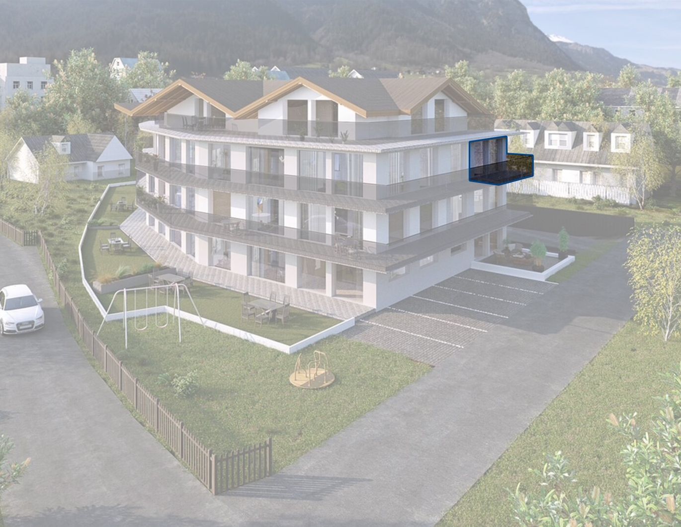 Top 12: Exklusive 4-Zimmer-Neubauwohnung mit 2 Balkonen