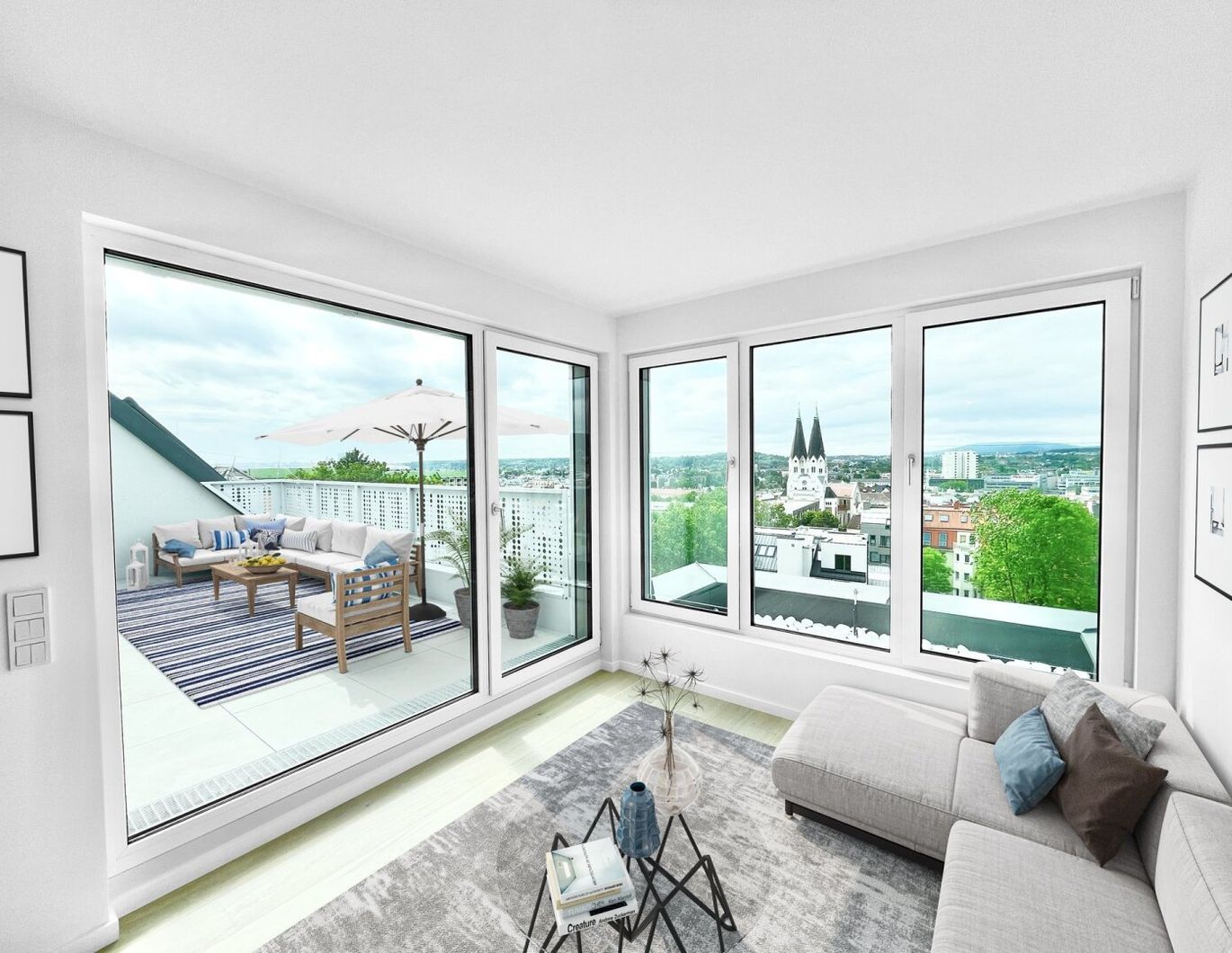 SOFORT BEZIEHBAR - 4 ZI PENTHOUSE mit großer TERRASSE + FERNBLICK in 1140 Wien