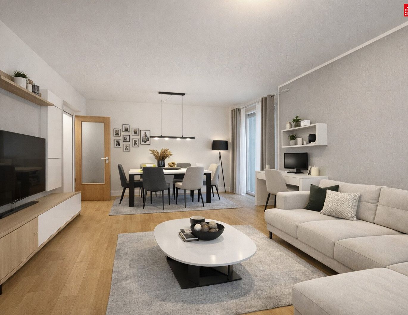 3-Zimmer-Wohnung mit Loggia bester Ruhe-/Grünlage von Enns - Haydnstraße 18 | 3. Stock mit Lift | ab 01.04.2026