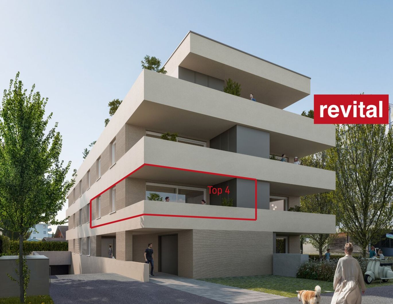 Widum 32 - Terrassenwohnung in ruhiger Zentrumslage von Lustenau - Top 4