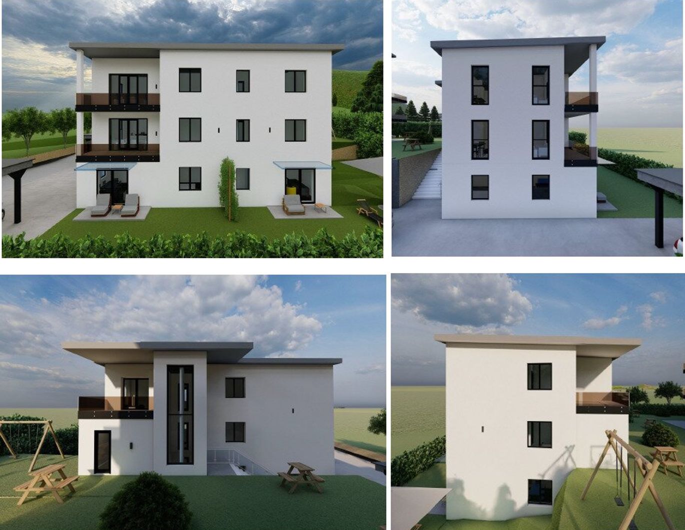 Kapfenberg - Bräuerleiten: Bewilligter Rohbau mit 4 Wohneinheiten zu verkaufen