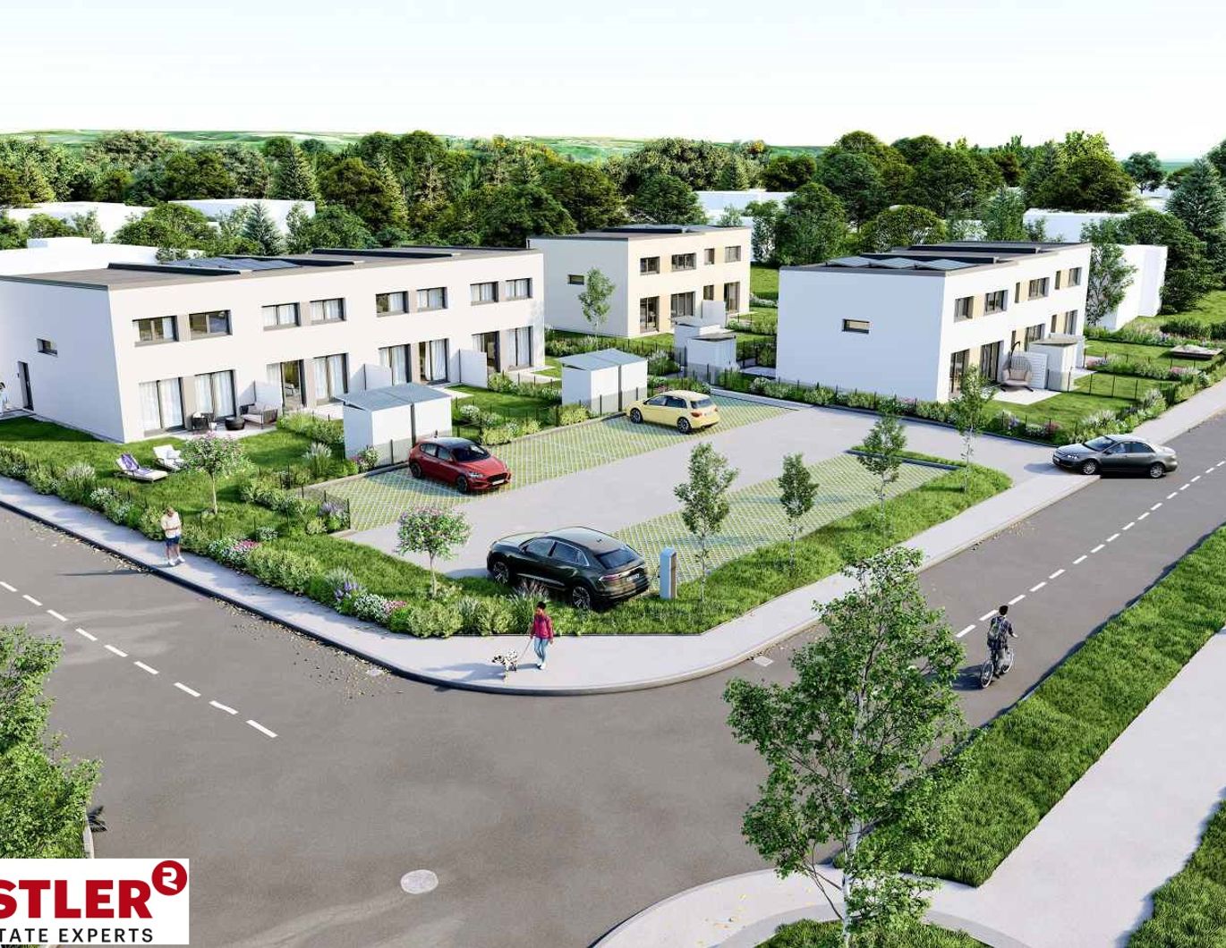 Neun moderne Häuser im Paket - nachhaltiges Neubau-Investment