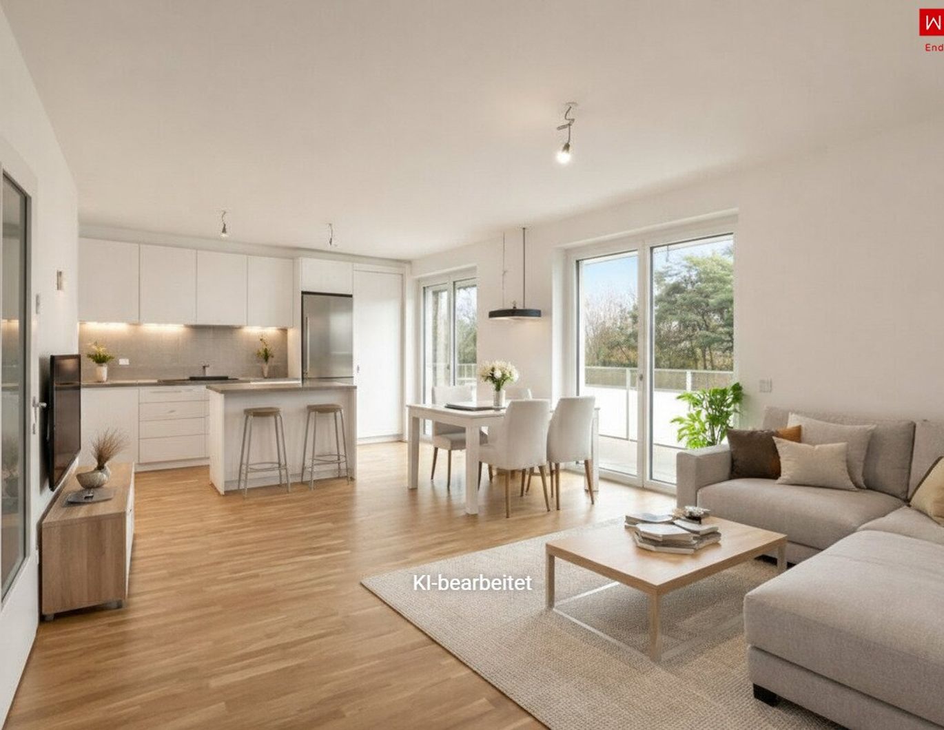 Ruhelage am Bindermichl: Perfekt aufgeteilte 3-Zimmer Wohnung mit 26 m² großem Balkon