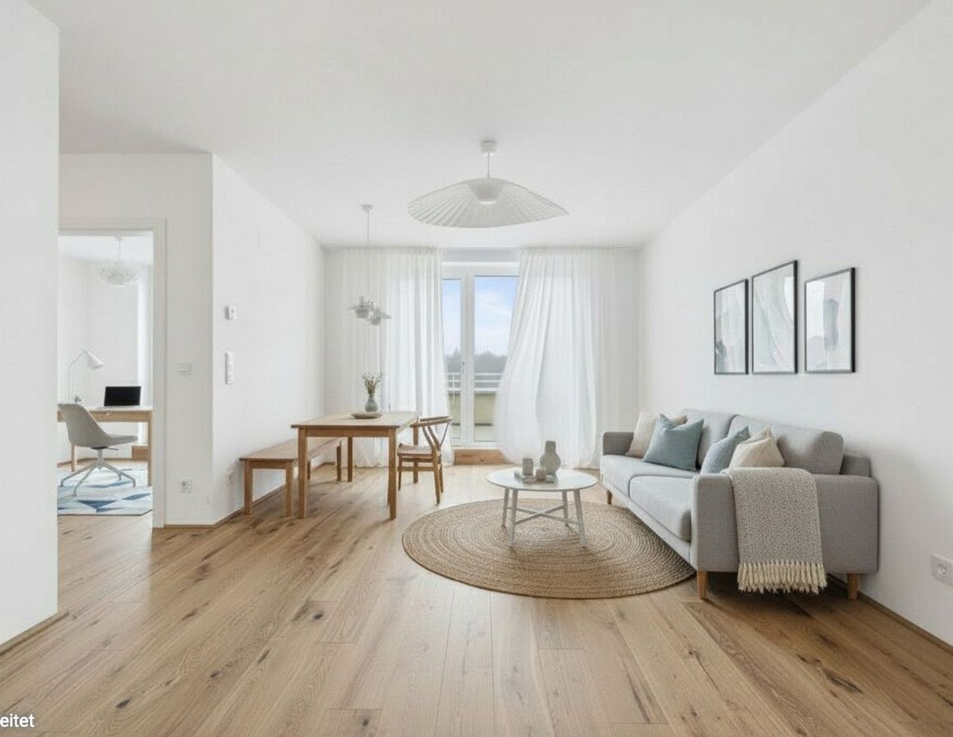 PROVISIONSFREI! Perfekt geschnittene 4-Zimmer-Familienwohnung | Terrasse von jedem Raum aus begehbar | Grünblick