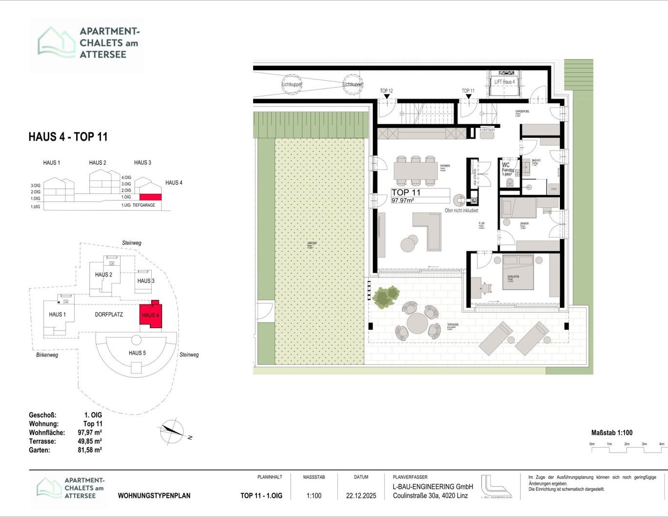 PROVISIONSFREI - Exklusive Apartment-Chalets am Attersee in Nußdorf