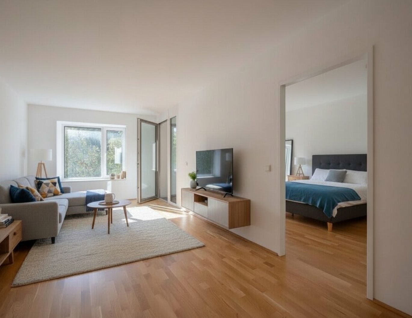 Schöne, gemütliche Neubauwohnung mit Loggia, super Grundriss und Parkblick