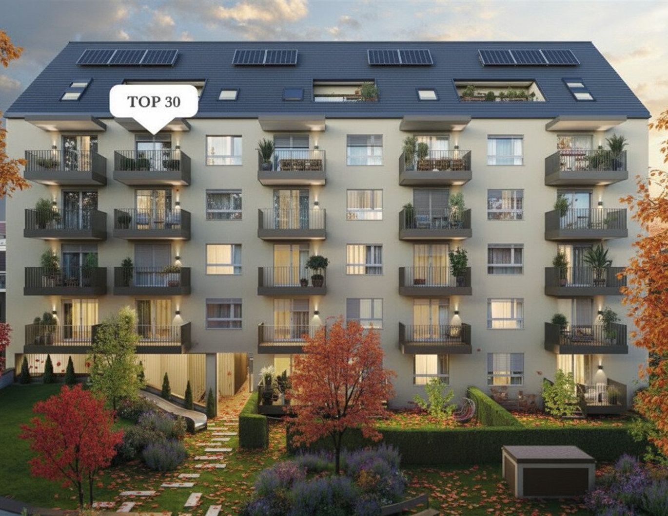 Helle 2-Zimmer-Wohnung mit Balkon im 4. Obergeschoss