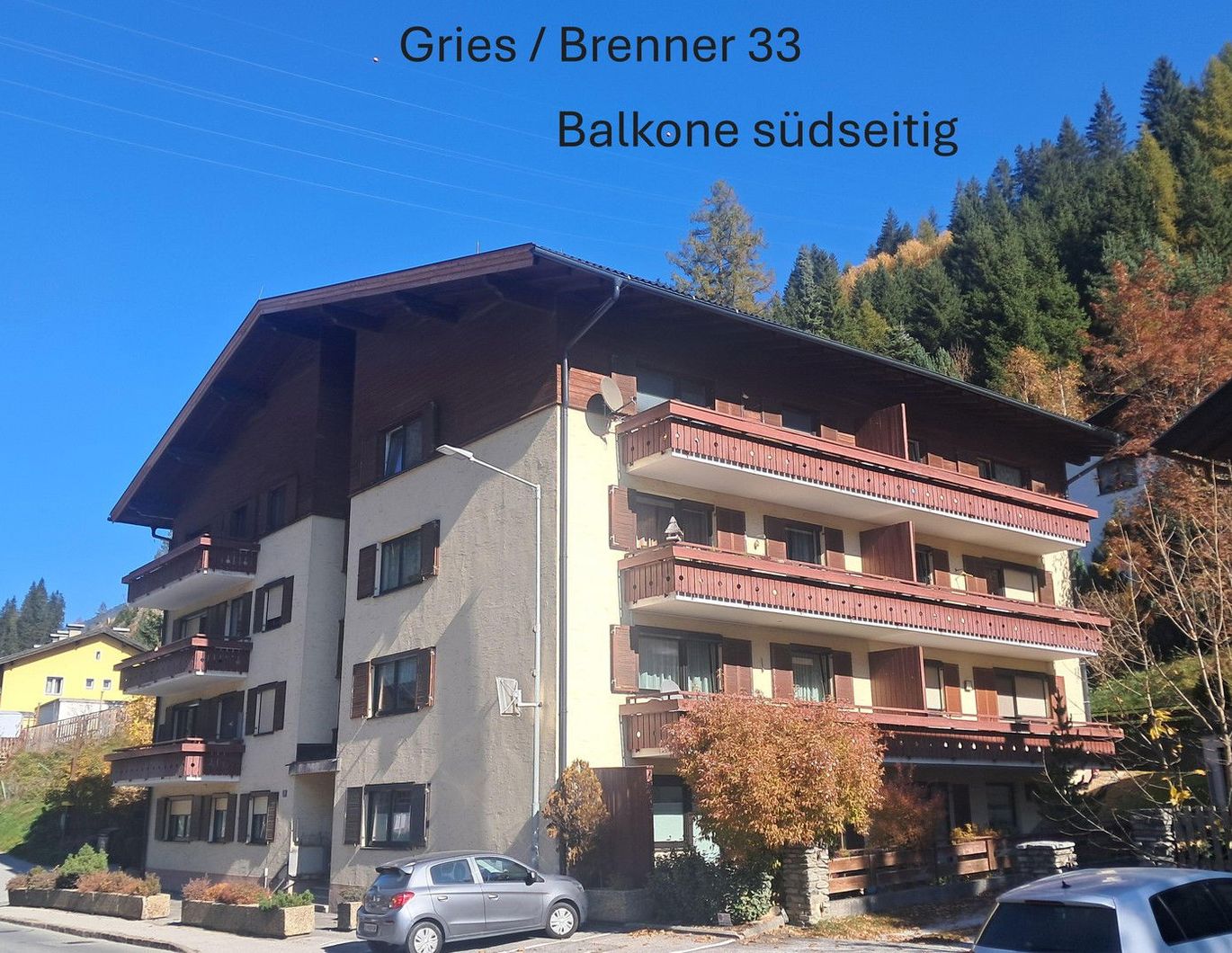 3-Zimmer Wohnung möbliert im Wipptal / Tirol - mit 9,2 m² Balkon & Parkplatz