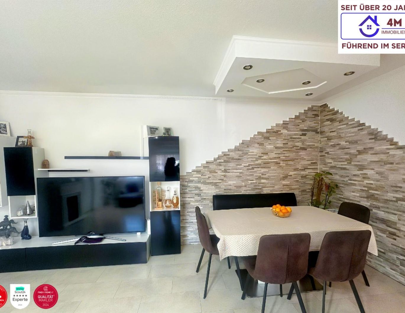 Wohnen auf einer Ebene - hell und ruhig