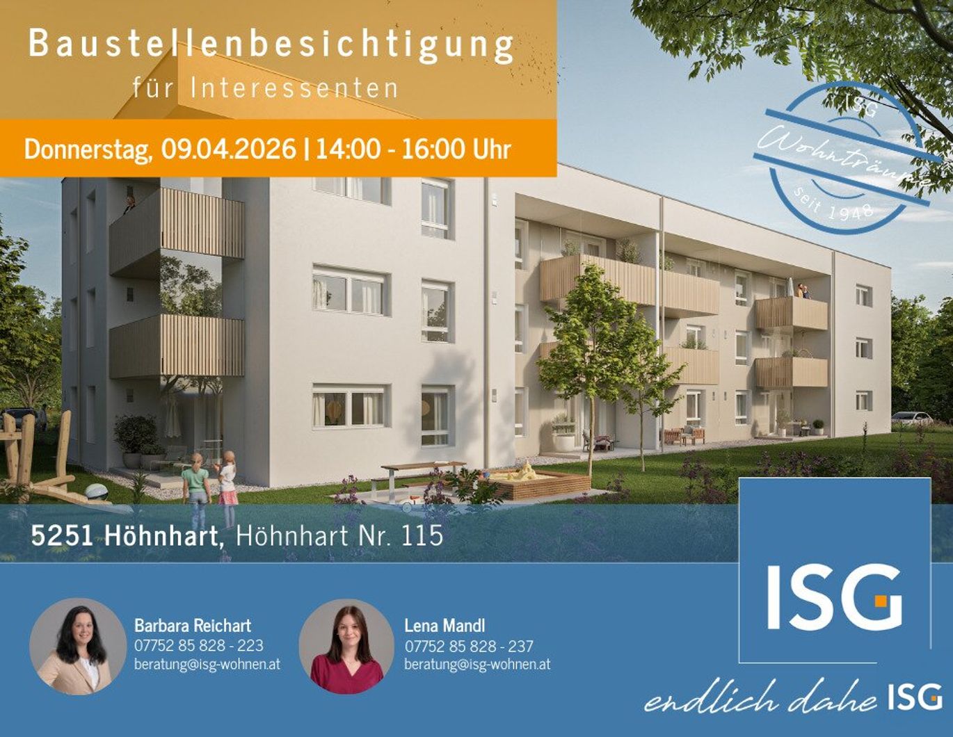 Neubau in Mietkauf - Top 10 im 1. OG mit 2 Zimmer inkl. Carport