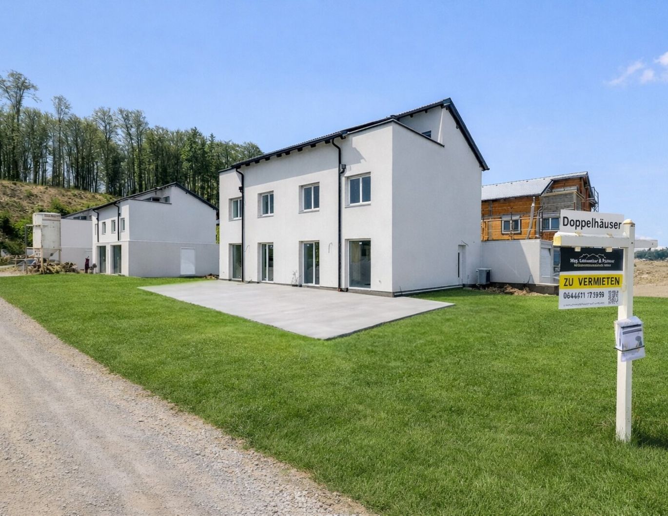 Leistbare Neubau Doppelhäuser 128 m², Kauf ab nur € 1.505,- /Monat, Förderung fix 1,5%/20 J., Galerie, Dachterrasse, Eigengarten, Einzelgarage