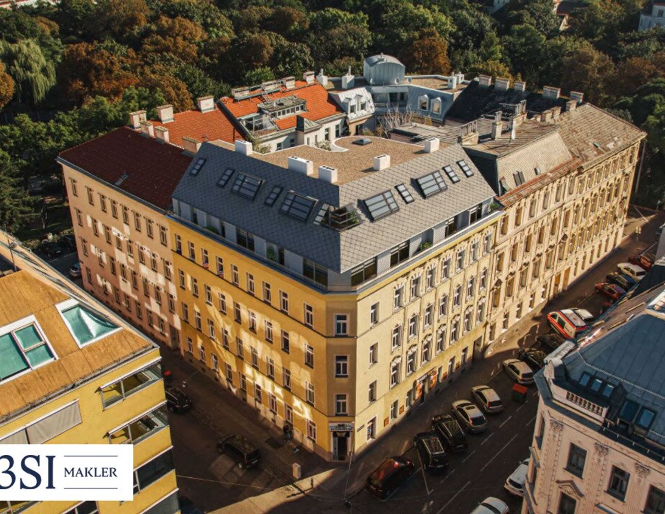 Baubewilligter Rohdachboden in elegantem Eckzinshaus